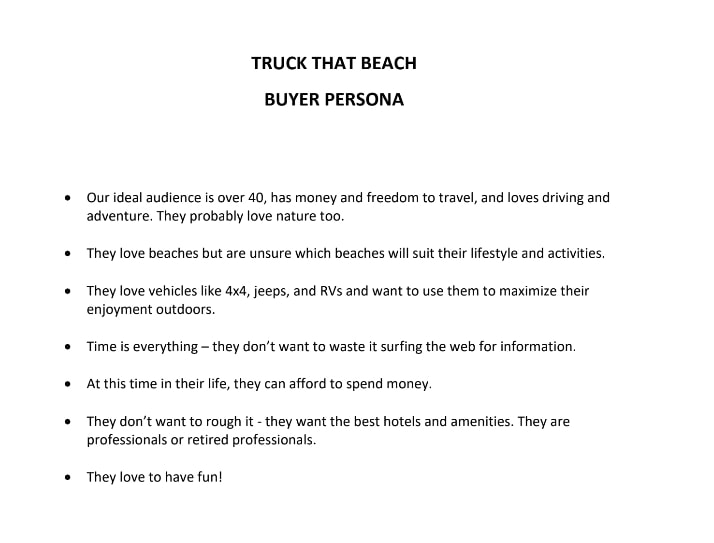 Picture of buyer persona text